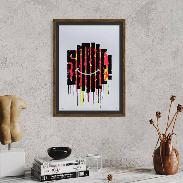 Smile - Drippy Neon Yellow / Pink