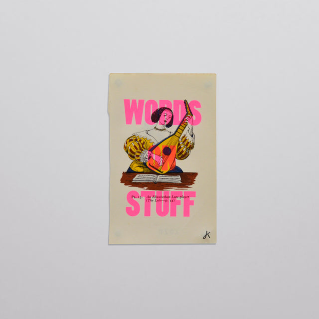 Words on stuff - Music 02 (pink)