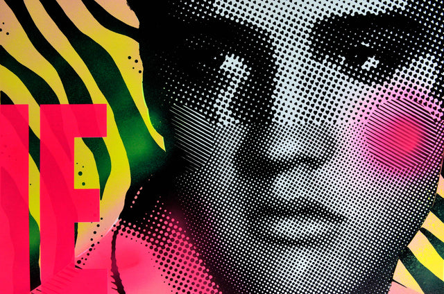 Elvis - Spray Paint Finish 2 (Pink Dot)