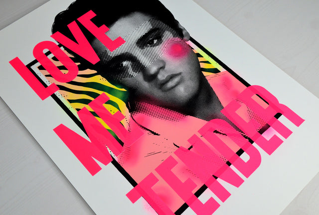 Elvis - Spray Paint Finish 2 (Pink Dot)
