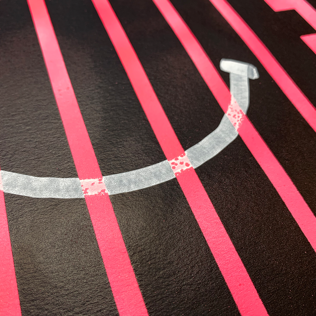 Smile - Pink (spray-painted)