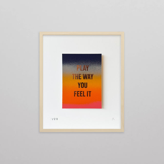 Play The Way You Feel It (Framed)