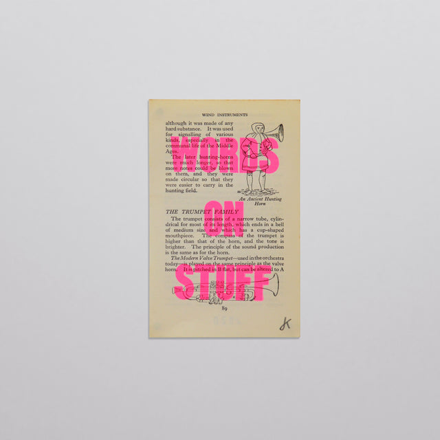 Words on stuff - Music 04 (pink)
