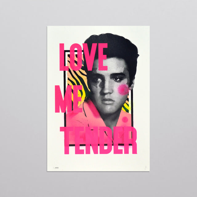 Elvis - Spray Paint Finish 2 (Pink Dot)