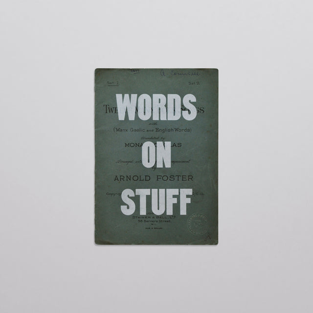 Words on stuff - Covers 01 (white)