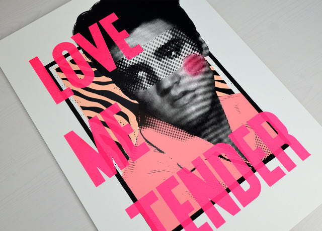 Elvis - Spray Paint Finish 1 - Pink Dot