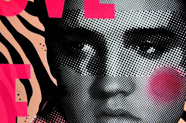 Elvis - Spray Paint Finish 1 - Pink Dot