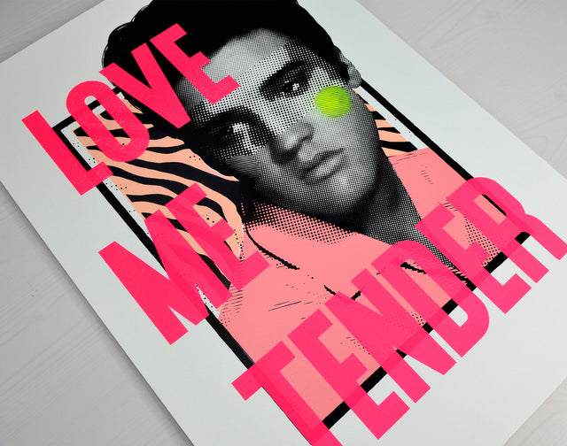 Elvis - Spray Paint Finish 1 (Yellow Dot)