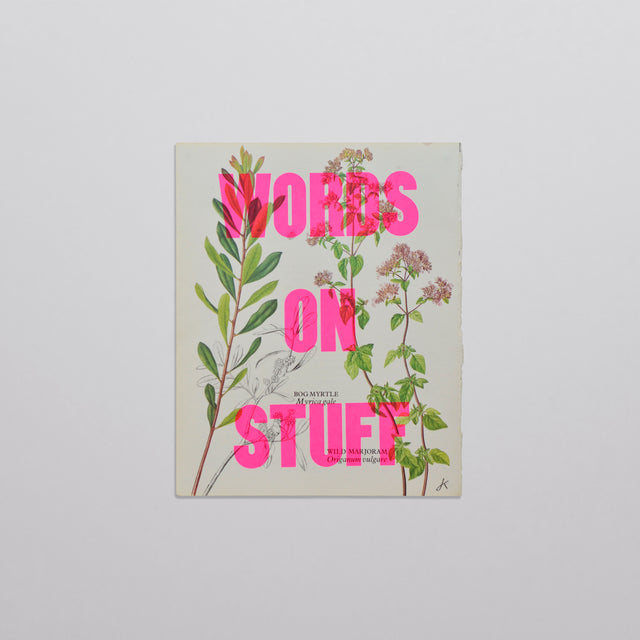Words on stuff - Nature 01 (pink)